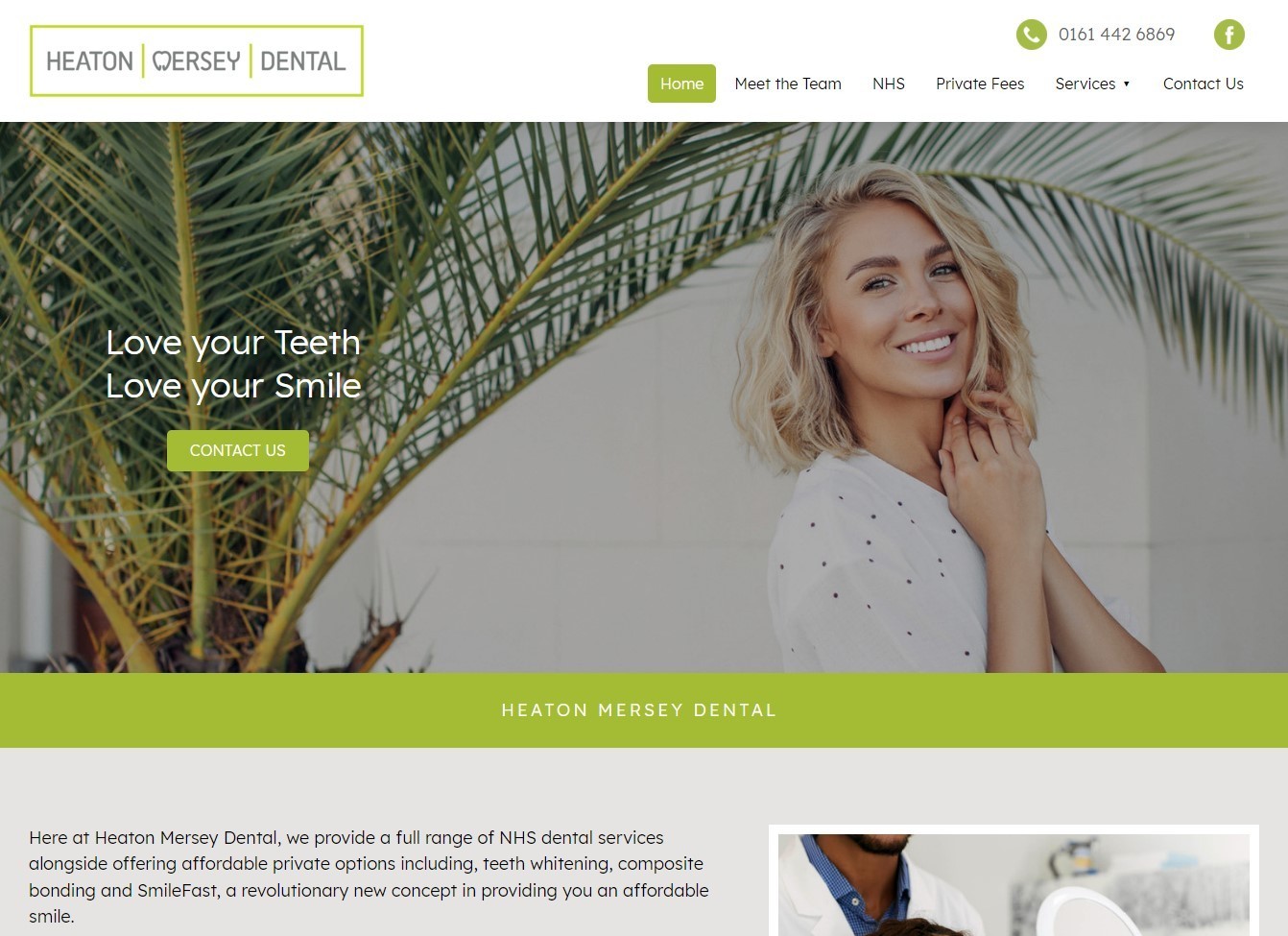Heaton Mersey Dental website design